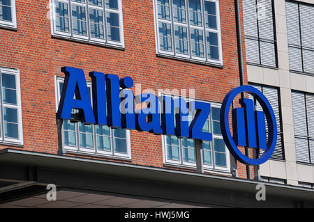 Allianz Versicherung, Treptowers, Treptow, Berlino, Deutschland Foto Stock