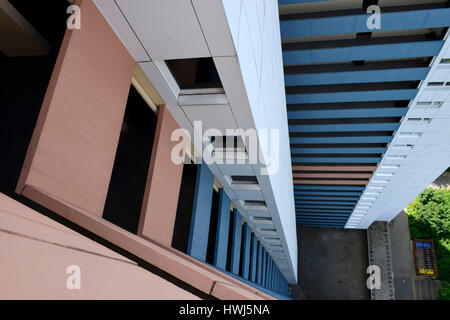 Wohnhochhaus ideale, Fritz-Erler-Allee 120, Gropiusstadt, Neukoelln, Berlino, Deutschland Foto Stock