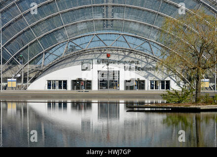 Glashalle, Neue Messe Leipzig, Sachsen, Deutschland Foto Stock