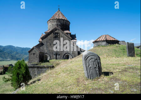 Undicesimo secolo Haghpat Monastero, Surb Nishan, Cattedrale, Haghbat, Lori Provincia, Armenia, Caucaso, Medio Oriente, Asia, Patrimonio Mondiale dell Unesco Foto Stock