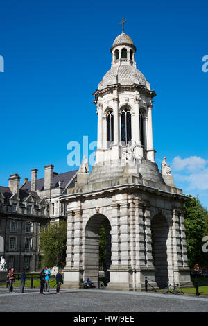 Kampanile, il Trinity College di Dublino, Dublino, County Dublin, Irlanda Foto Stock