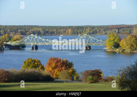 Havel, Glienicker Bruecke, Potsdam, Brandeburgo, Deutschland Foto Stock