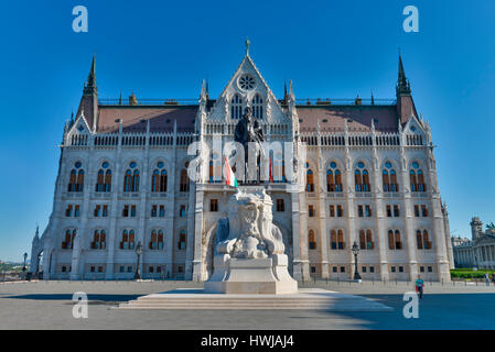 Parlamentsgebaeude, Kossuth Lajos ter, Budapest, Ungarn Foto Stock