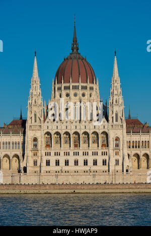 Parlamentsgebaeude, Kossuth Lajos ter, Budapest, Ungarn Foto Stock