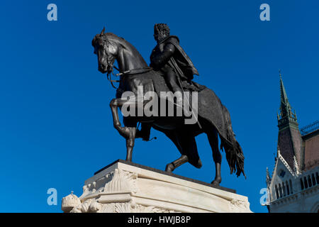 Andrassy-Denkmal, Kossuth ter, Budapest, Ungarn Foto Stock