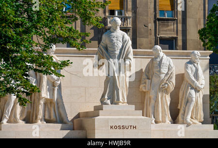 Kossuth-Denkmal, Kossuth ter, Budapest, Ungarn Foto Stock