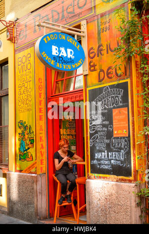 El Rapido, Kazinczy utca, Juedisches Viertel, Budapest, Ungarn Foto Stock