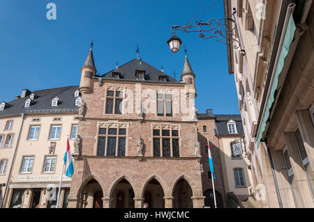 Ex tribunale, Echternach, il Granducato di Lussemburgo, valle di Sauer Foto Stock