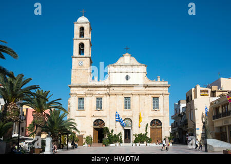 Cattedrale Trimartyri, Chania, Creta, Grecia, Cattedrale dei tre martiri Foto Stock