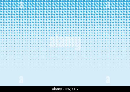 Mezzitoni schema a stella. Illustrazione Vettoriale di sfondo astratta fatta di stelle blu per il vostro design Illustrazione Vettoriale