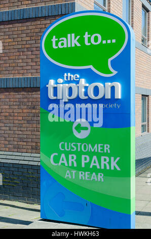 Il Tipton e halifax hx6 2np Building Society in Tipton, Dudley, West Midlands Foto Stock