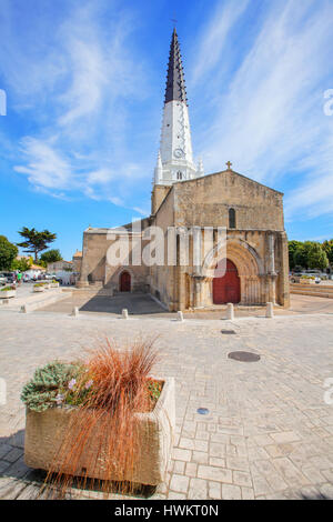 La torre campanaria di Ars en Re Foto Stock