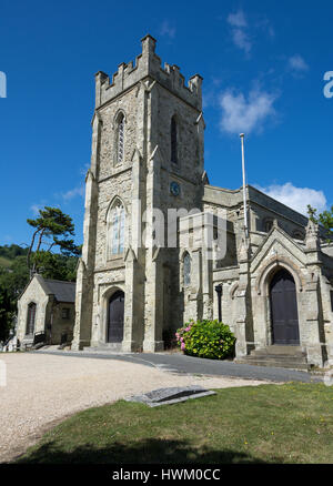 La chiesa di Saint Catherine a Ventnor sull'Isola di Wight, England, Regno Unito Foto Stock