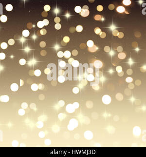 Sfondo di natale con luci bokeh di fondo Foto Stock