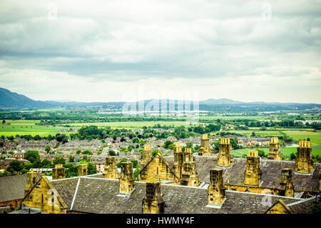 Vista sul tipico edificio britannico a Stirling Foto Stock