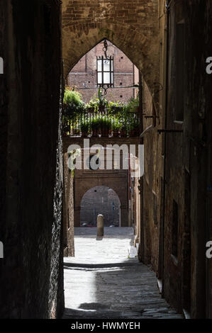 La città di Siena Toscana Italia Foto Stock
