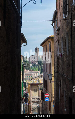 La città di Siena Toscana Italia Foto Stock
