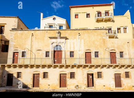 La Grecia, Creta, Chania, la città vecchia, Firkas fortezza costruita nel 1629 per proteggere il porto veneziano Foto Stock