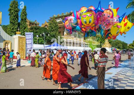 Myanmar (Birmania), Mandalay regione, Mandalay e dintorni della Pagoda Mahamuni (o Pagoda Arakan), uno dei più venerata nel paese Foto Stock