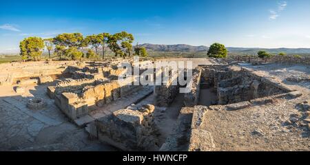 La Grecia, Creta, Messara pianura, Festo sito archeologico, resti di un palazzo minoico più importante dopo Cnosso Foto Stock