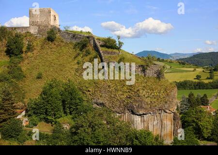 Francia, Haute Loire, Chilhac, organi di basalto Foto Stock