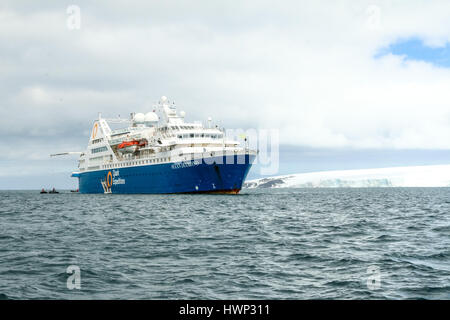 Polar nave da crociera Ocean Diamond in Antartide Foto Stock