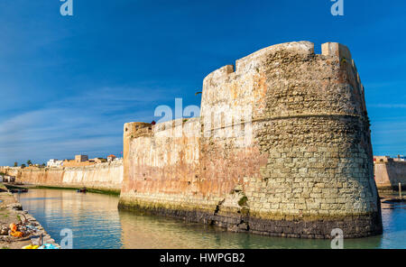 Le fortificazioni di la città portoghese di Mazagan, El Jadida, Marocco Foto Stock