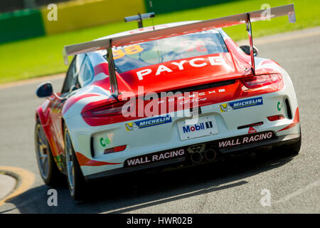 Melbourne, Australia. 23 Mar, 2017. Porsche Cup pratica durante il 2017 Formula 1 Rolex Australian Grand Prix, Australia il 23 marzo 2017. Credito: Dave Hewison sport/Alamy Live News Foto Stock