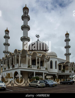 Keizerstraat moschea a Paramaribo, Suriname. Foto Stock