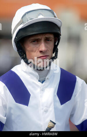 SHANE KELLY JOCKEY IPPODROMO DI NEWMARKET NEWMARKET 14 Aprile 2004 Foto Stock