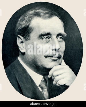 Herbert George Wells (21 settembre 1866 - 13 agosto 1946), autore inglese 1920s Foto Stock