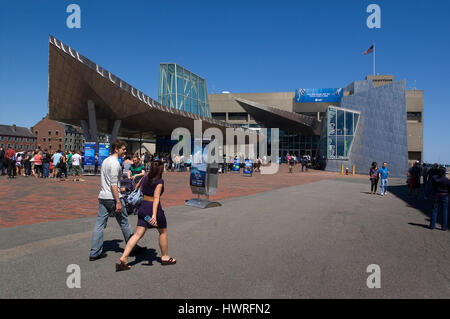 Boston's IMAX Theatre e l'Acquario, Boston, Massachusetts Foto Stock