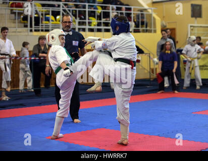 Kyokushin Karate Kid Campionato Russia 2017 Foto Stock