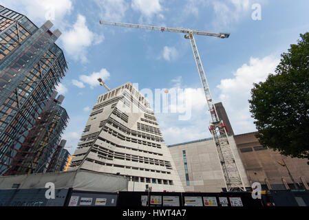 La Tate Modern di espansione di Herzog & de Meuron architetti in costruzione nel settembre 2014, Londra, Bankside - Inexhibit Foto Stock