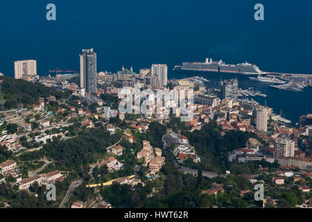 Gli edifici costruiti nel centro di Montecarlo nel Principato di Monaco Foto Stock