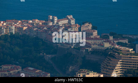 Gli edifici costruiti nel centro di Montecarlo nel Principato di Monaco Foto Stock