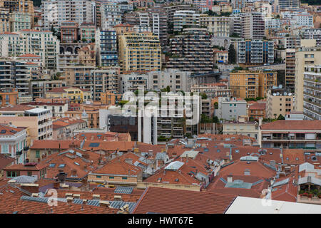 Gli edifici costruiti nel centro di Montecarlo nel Principato di Monaco Foto Stock