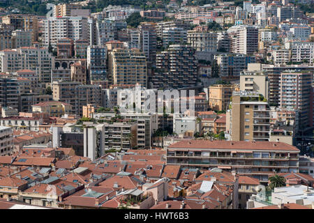 Gli edifici costruiti nel centro di Montecarlo nel Principato di Monaco Foto Stock