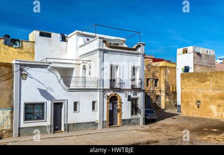 Edifici in la città portoghese di Mazagan, El Jadida, Marocco Foto Stock