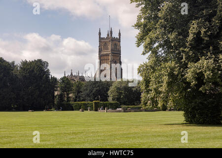 Chiesa Parrocchiale di San Giovanni Battista a Cirencester da Cirencester Abbazia motivi Foto Stock