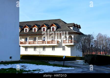 Monastero Sambata è un rumeno monastero ortodosso in Sâmbăta de sus, Brașov County, nella regione della Transilvania di Romania Foto Stock