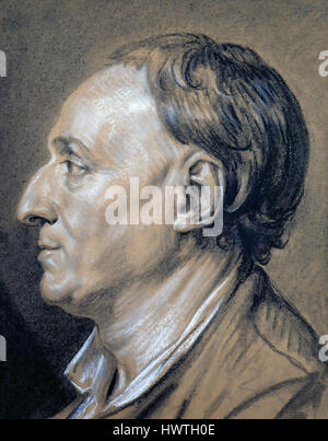 DENIS DIDEROT (1713-1784), filosofo francese nel 1766 da un disegno da Jean-Baptiste Greuze Foto Stock