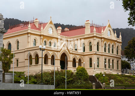 Biblioteca parlamentare, Wellington, Nuova Zelanda Foto Stock