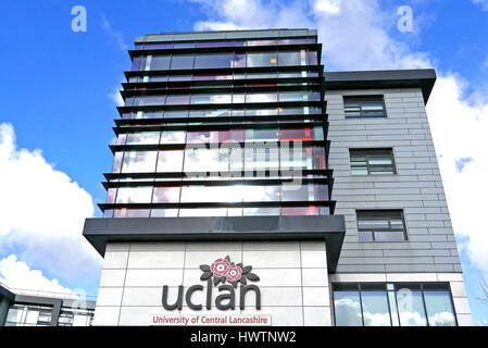 University of Central Lancashire costruzione,Burnley,Lancashire, Regno Unito Foto Stock