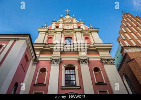 Chiesa dell'alma Madre di Dio (o semplicemente la Chiesa Gesuita) situato al centro storico della città di Varsavia in Polonia Foto Stock