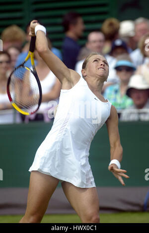 AMANDA COETZER SUD AFRICA WIMBLEDON Londra Inghilterra 23 Giugno 2003 Foto Stock