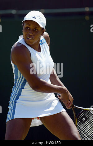 CHANDA RUBIN campionati di Wimbledon 26 Giugno 2002 Foto Stock