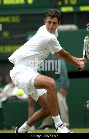 MARIO ANCIC campionati di Wimbledon WIMBLEDON WIMBLEDON LONDRA 25 Giugno 2002 Foto Stock