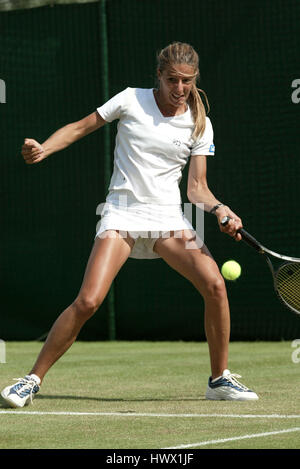 ANCA BARNA campionati di Wimbledon 24 Giugno 2002 Foto Stock