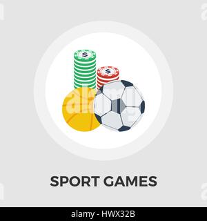 Giochi di sport icona vettore. Icona piatta isolata su uno sfondo bianco. Modificabile file EPS. Illustrazione Vettoriale. Illustrazione Vettoriale